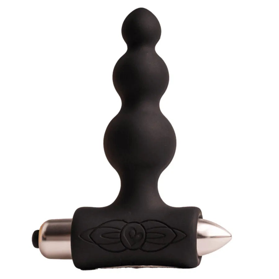 Plug anal vibrant débutant design progressif silicone étanche usage douche baignoire noir