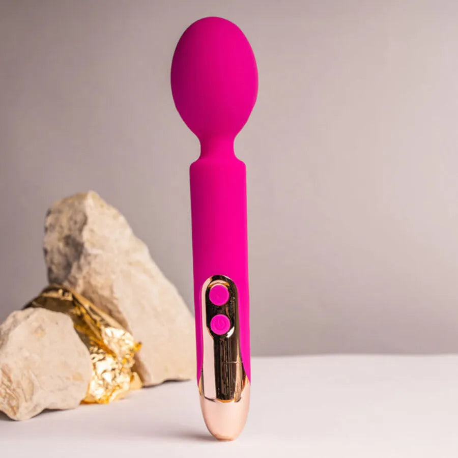 masseur vibrant silicone flexible rechargeable étanche puissant silencieux polyvalent ergonomique portable léger tête souple dix modes personnalisables hypoallergénique