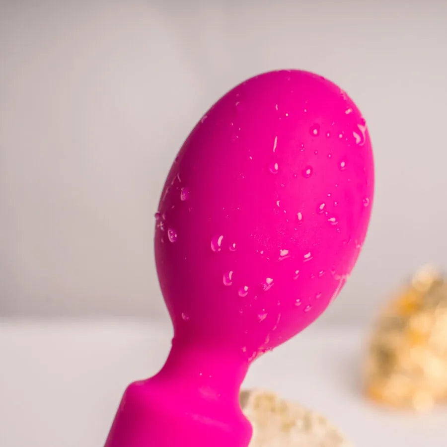 masseur vibrant silicone flexible rechargeable étanche puissant silencieux polyvalent ergonomique portable léger tête souple dix modes personnalisables hypoallergénique