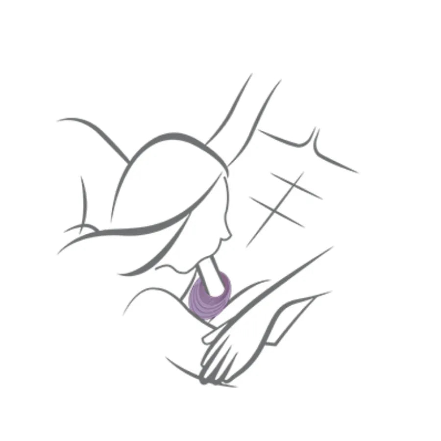 Anneau pénien vibrant silicone violet, compact, ergonomique, hypoallergénique, 10 vitesses, étanche, pour couples.