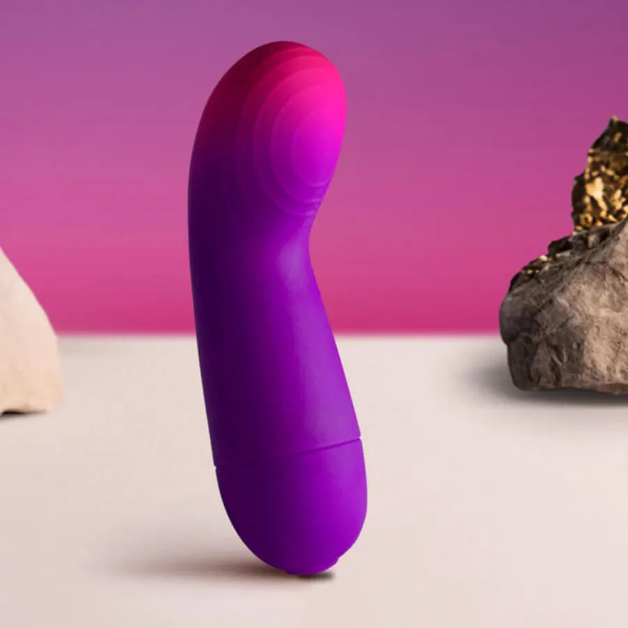 Vibromasseur G-Spot Clitoris Compact Étanche Silicone Violet 10 Modes
