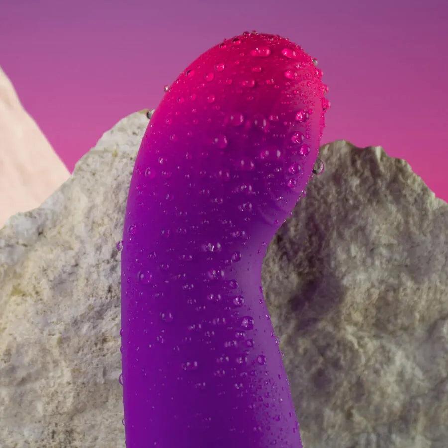 Vibromasseur G-Spot Clitoris Compact Étanche Silicone Violet 10 Modes