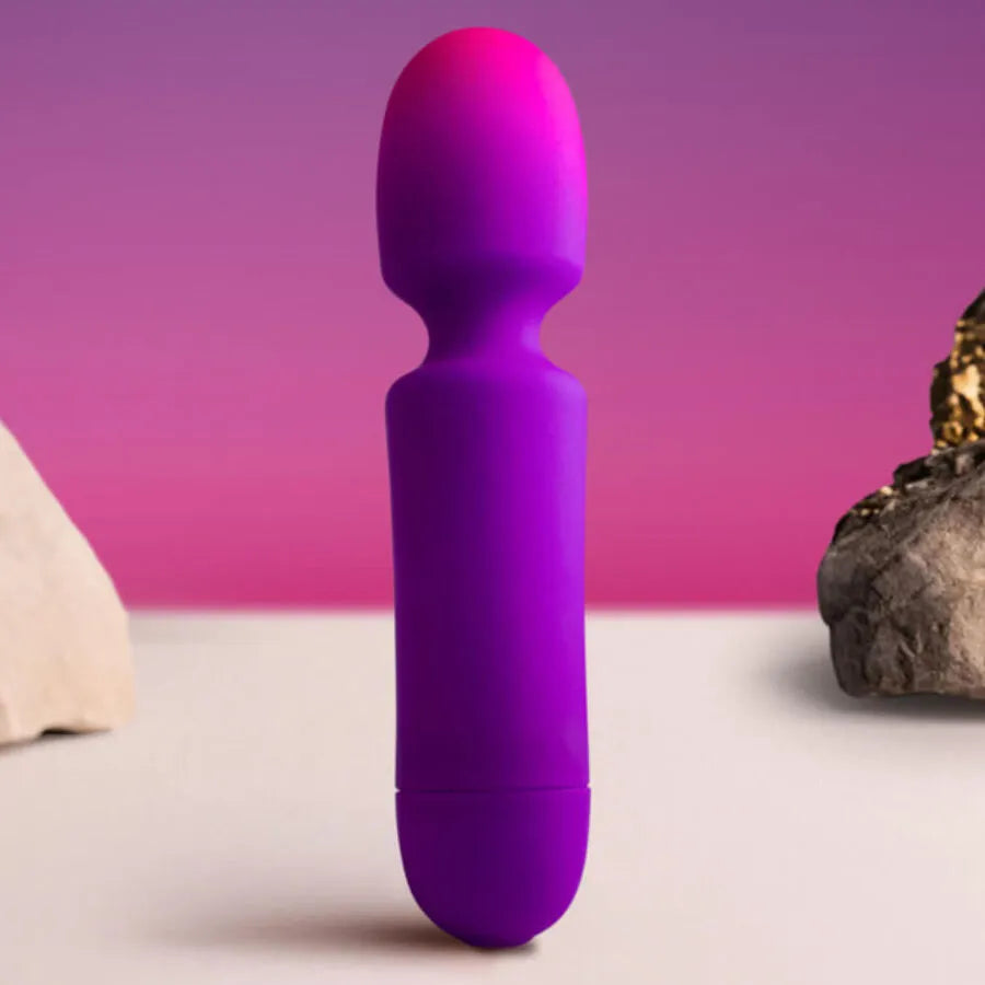 ROCKS-OFF GLO-GIRL MINI VIBROMASSEUR WAND ÉTANCHE PUISSANT SILICONE 10 VIBRATIONS