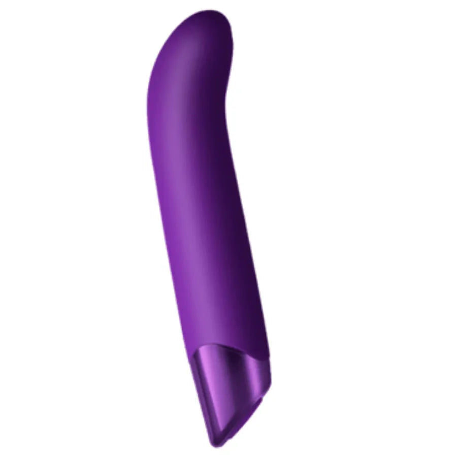 Vibromasseur puissant silicone médical stimulation point G étanche rechargeable violet