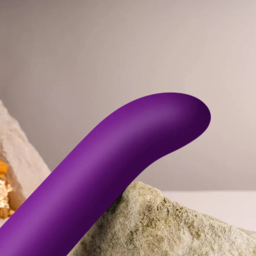 Vibromasseur puissant silicone médical stimulation point G étanche rechargeable violet