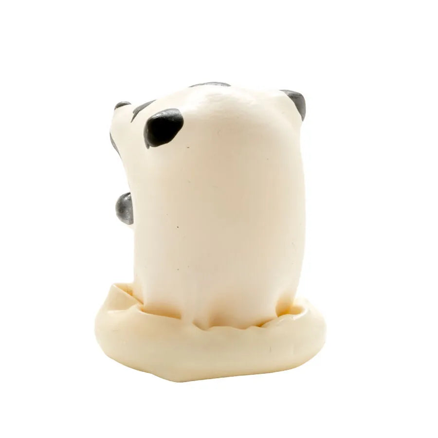 Préservatif fantaisie peint à la main, motif ours polaire, blanc et noir, style bohème, cadeau unique et érotique.
