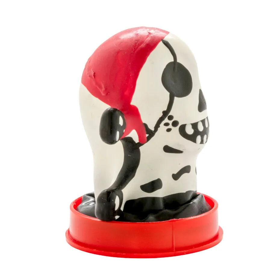 Préservatif fantaisie peint à la main, design pirate, rouge et noir, style bohème, cadeau unique, artisanat européen.