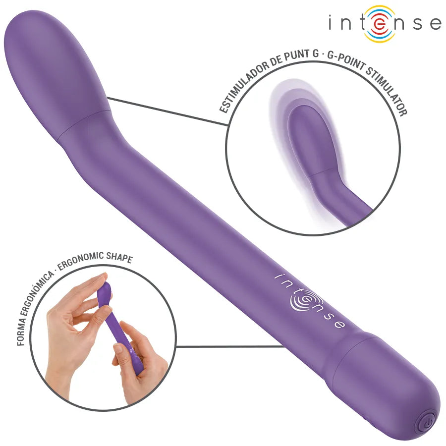 Vibromasseur Rechargeable Intense Karlie Violet Stimulation Point G 10 Modes ABS Durable Design Élégant