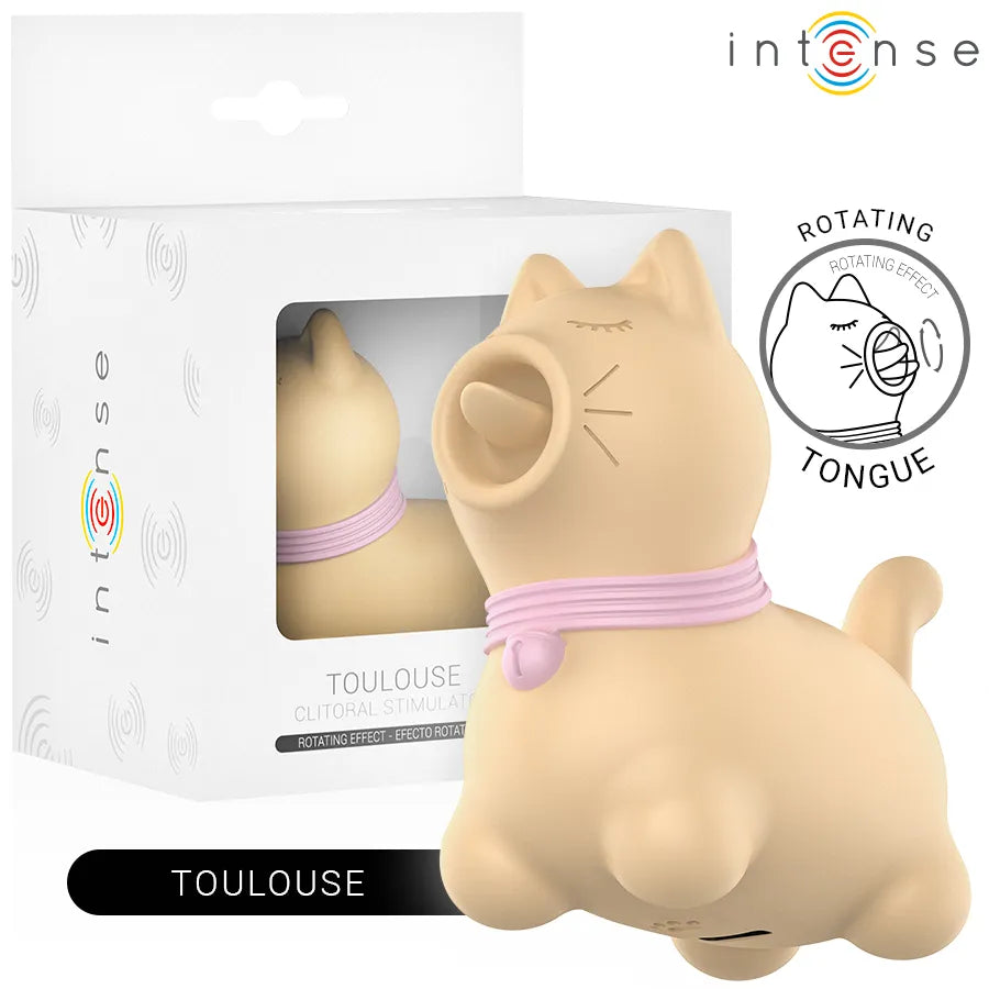 Stimulateur clitoridien langue rotative 360° silicone médical安全 discret sextoy féminin plaisir intense