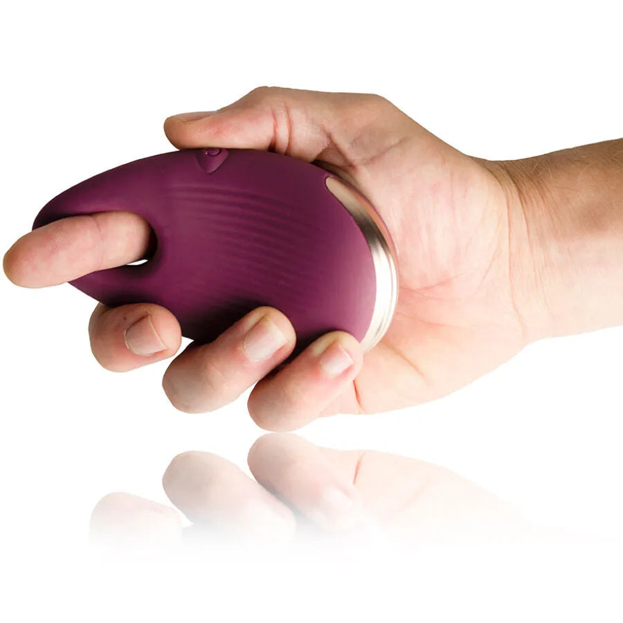 Vibrateur de doigt Climaximum Coax, ergonomique, couleur prune, design compact, idéal pour moments intimes.