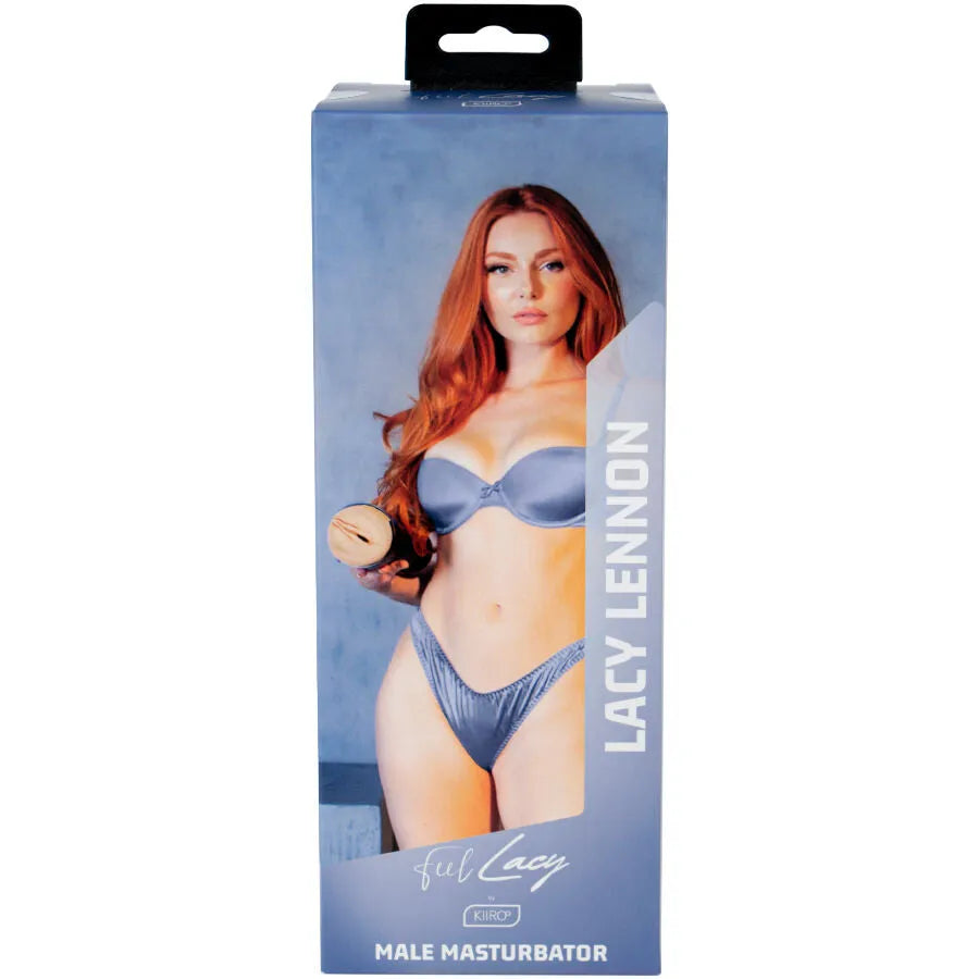 Kiiroo Feel Lacy Lennon masturbateur érotique rousse sensualité crêtes tourbillonnantes entrée étroite silicone médical hypoallergénique non poreux connectivité synchronisation discrétion