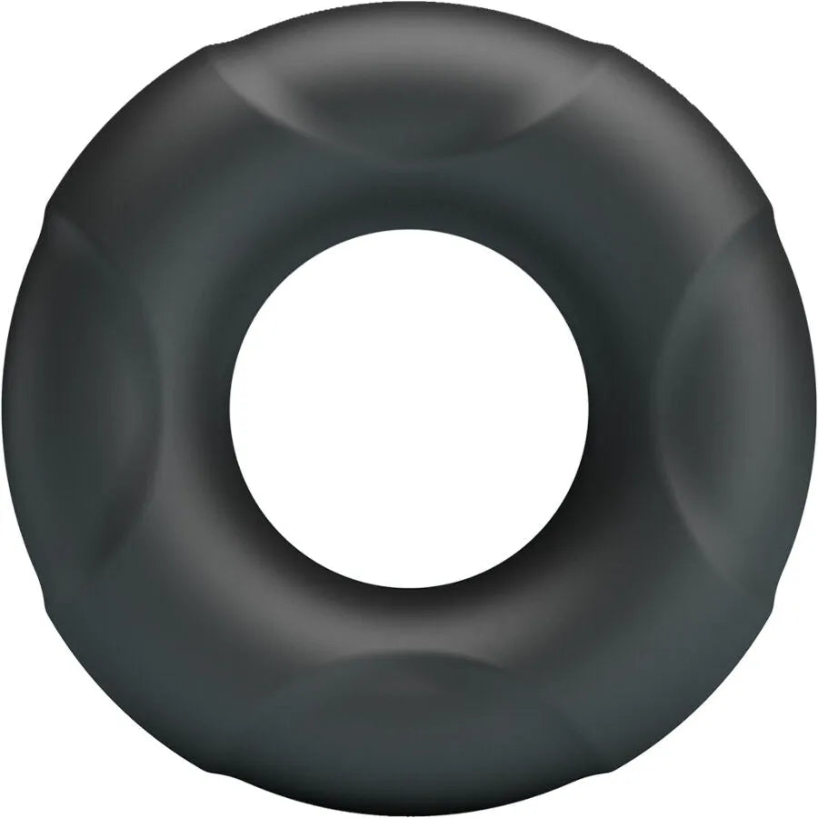 Bague en silicone noir Crazy Bull Arvell, forme ergonomique, souple et hypoallergénique pour confort et maintien intime.