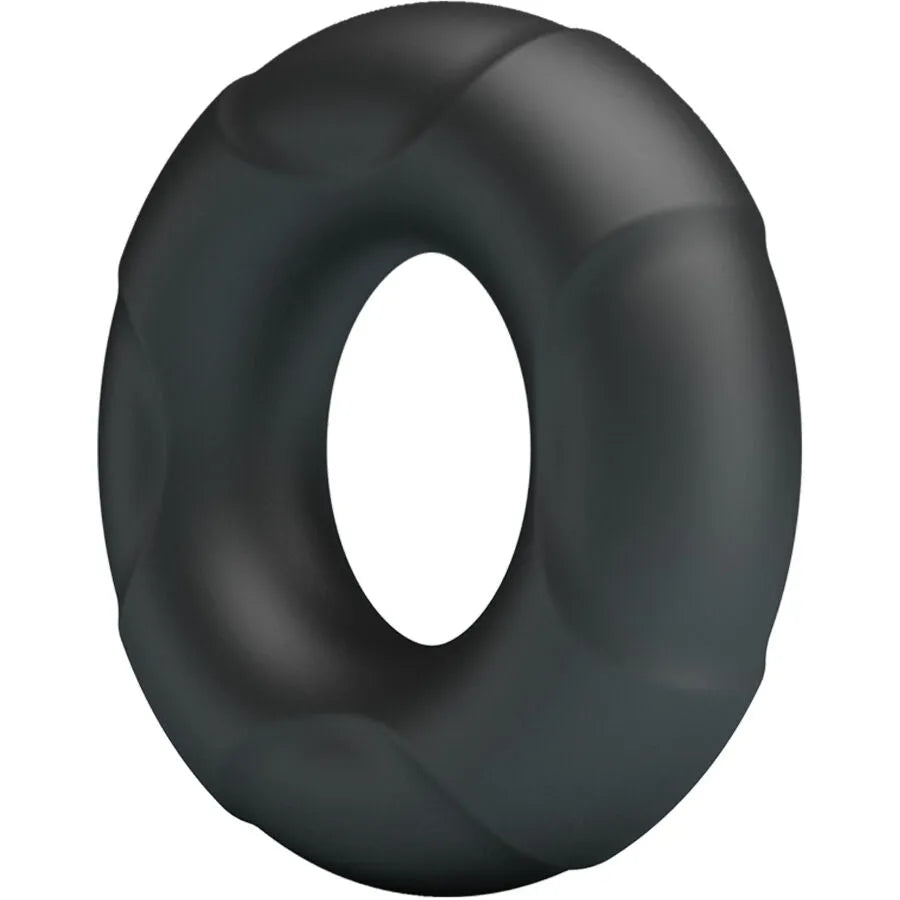 Bague silicone noire Crazy Bull Arvell Modèle 12, ergonomique, souple, hypoallergénique, pour confort et maintien intime.