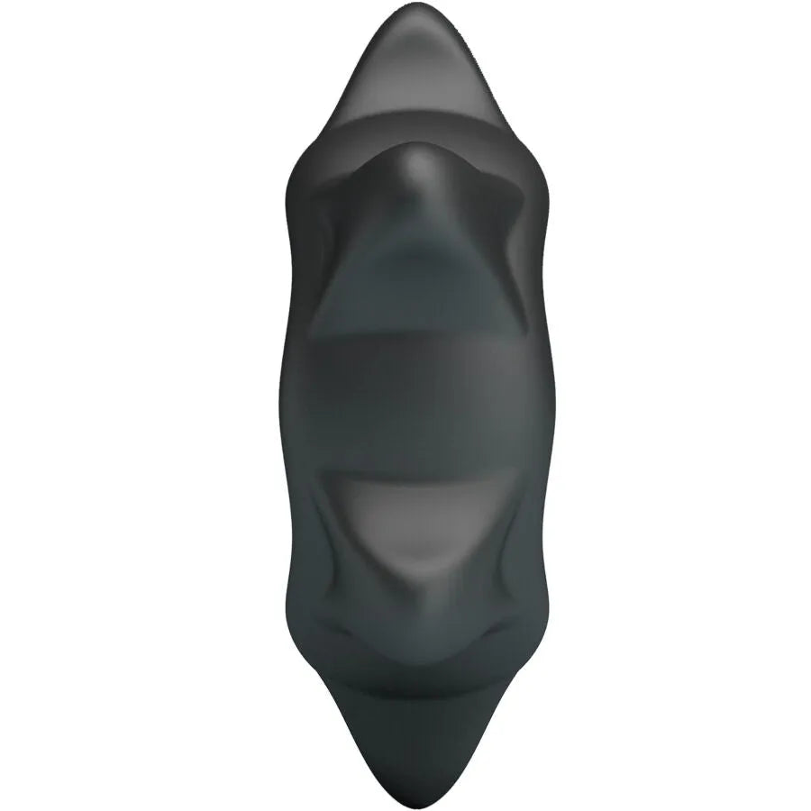 Bague en silicone noire Crazy Bull Ethaniel, ergonomique, ajustable, pour stimulation intime masculine.