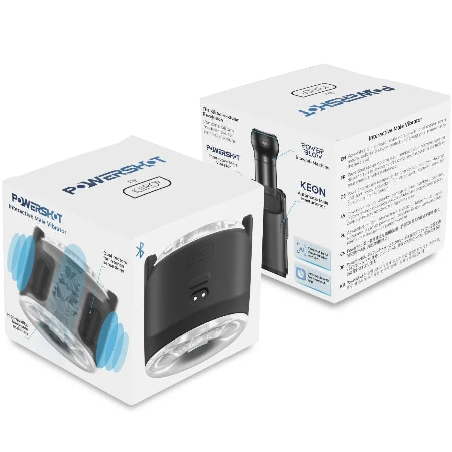 Vibrateur de poche pour homme Kiiroo Powershot discret étanche silicone souple stimulation personnalisée设计 ouvert pour manchon masturbateur