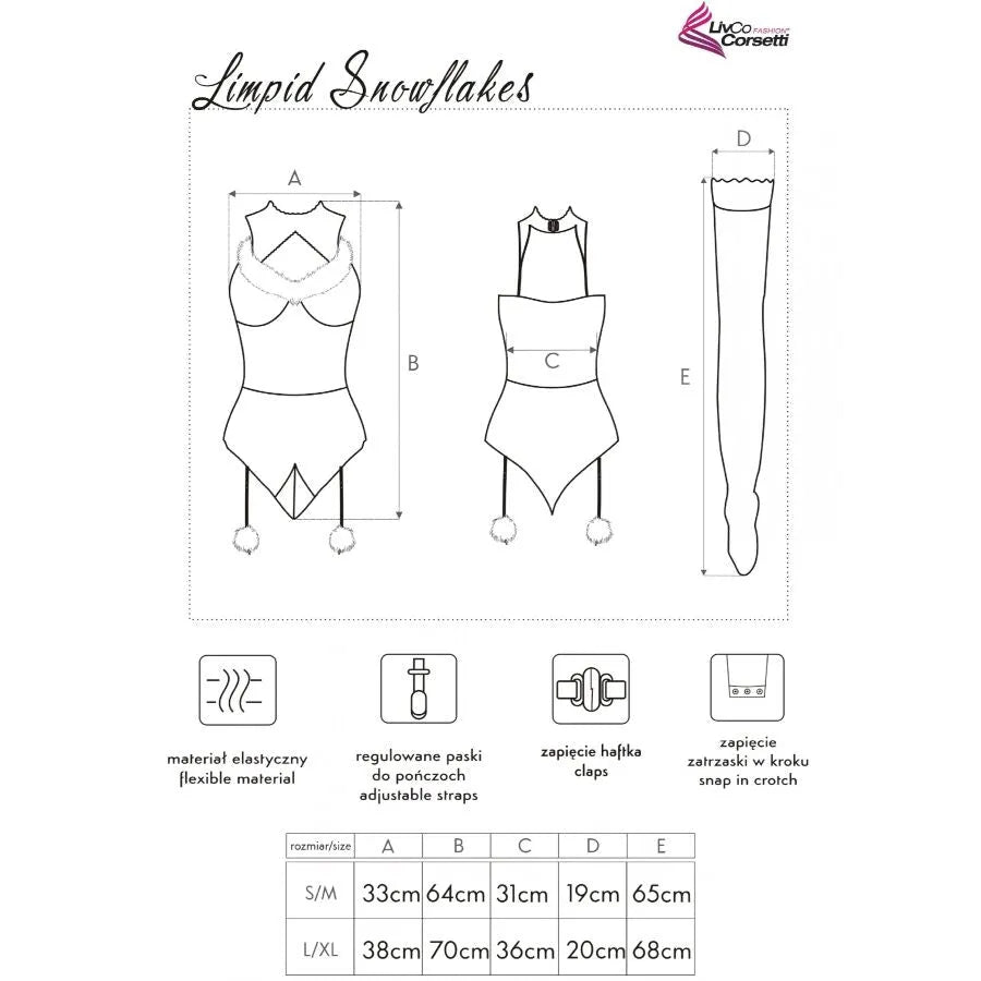 lingerie érotique Noël corsetti body bas résille bandeau bonnet fourrure blanche rouge vif jarretelles bretelles ajustables extensible sensuelle