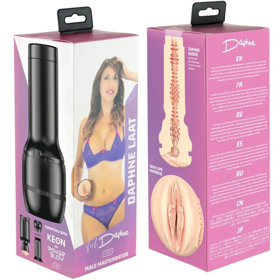 Masturbateur Feel Daphne Laat Kiiroo design moderne matériau similé à la peau compatible KEON Power Blow stimulation réaliste discrétion garantie