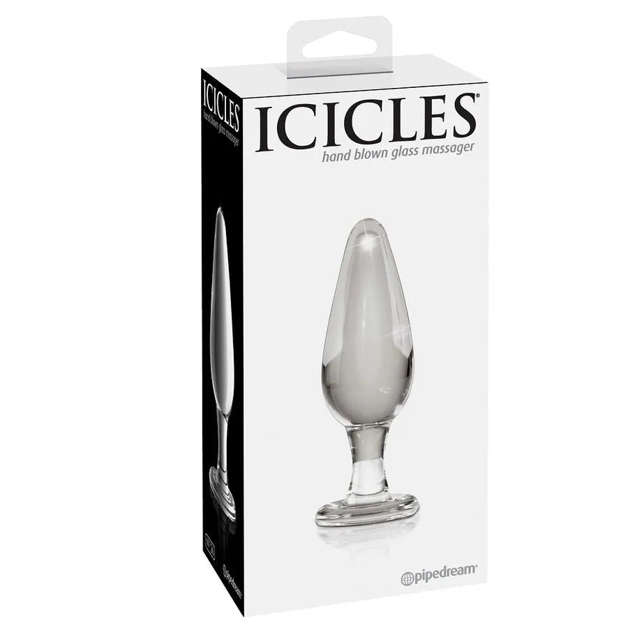 masseur verre soufflé modèleN26 hypoallergénique durable faitmain nonporeux lavable stérilisable réchauffable esthétique discret luxueux ergonomique polyvalent sensuel