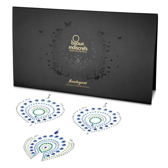 bijoux intimes séduisants bleu vert décorations corporelles lumineuses éclatantes sophistiquées glamour sensuelle durable confortable ajustable scintillants élégants raffinés