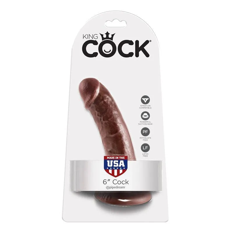 Gode réaliste brun 15cm avec ventouse, texture veines détaillées, hypoallergénique, sans phtalate, compatible harnais.
