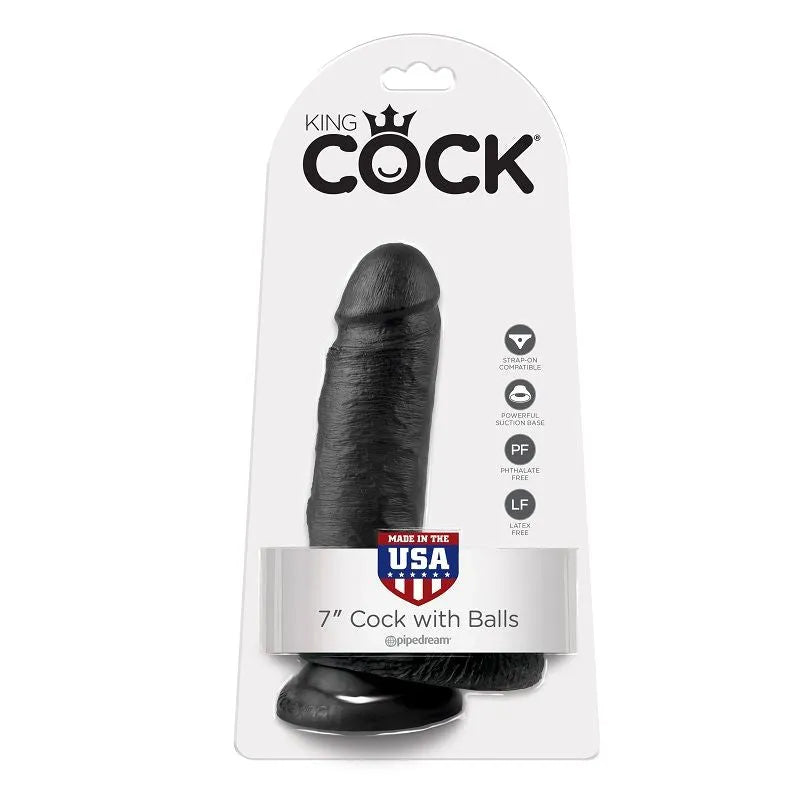 gode réaliste noir 17 centimètres ventouse puissante hypoallergénique sans phtalates sans latex artisanal américain texture veines tête réaliste