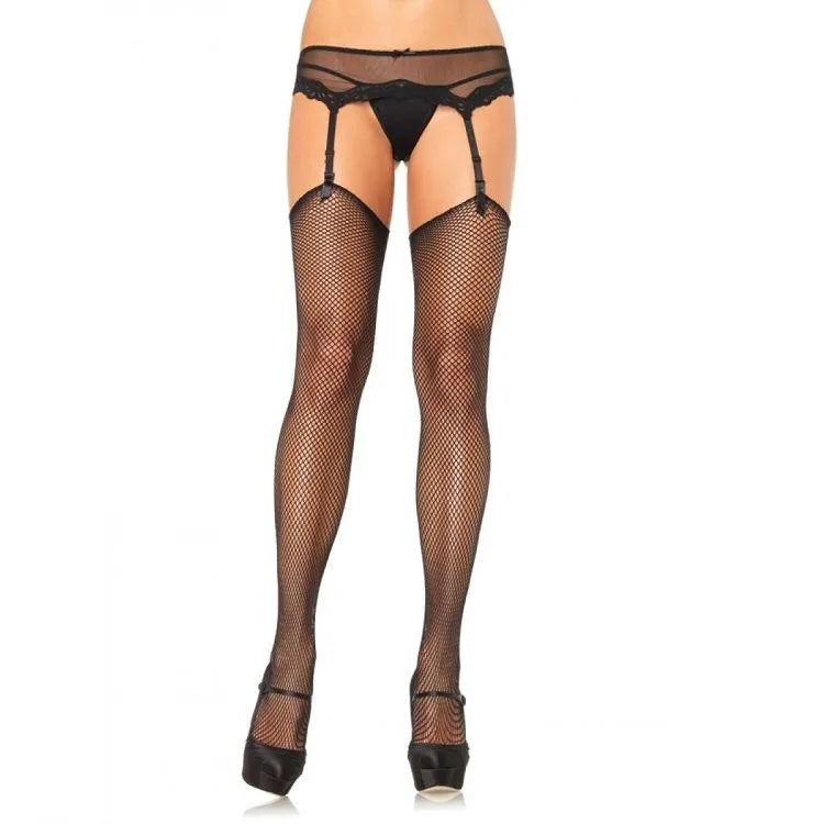 bas résille autocollants sans silicone taille unique polyamide extensible confort maintien adhérence invisible élégance féminité soirée bureau résistant doux