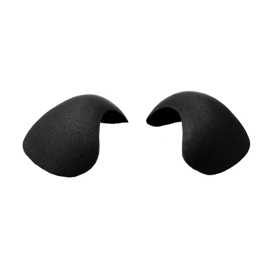Épaulettes soutien-gorge noires en mousse souple, antidérapantes, silhouette sculptée, bords sans couture, confortables.