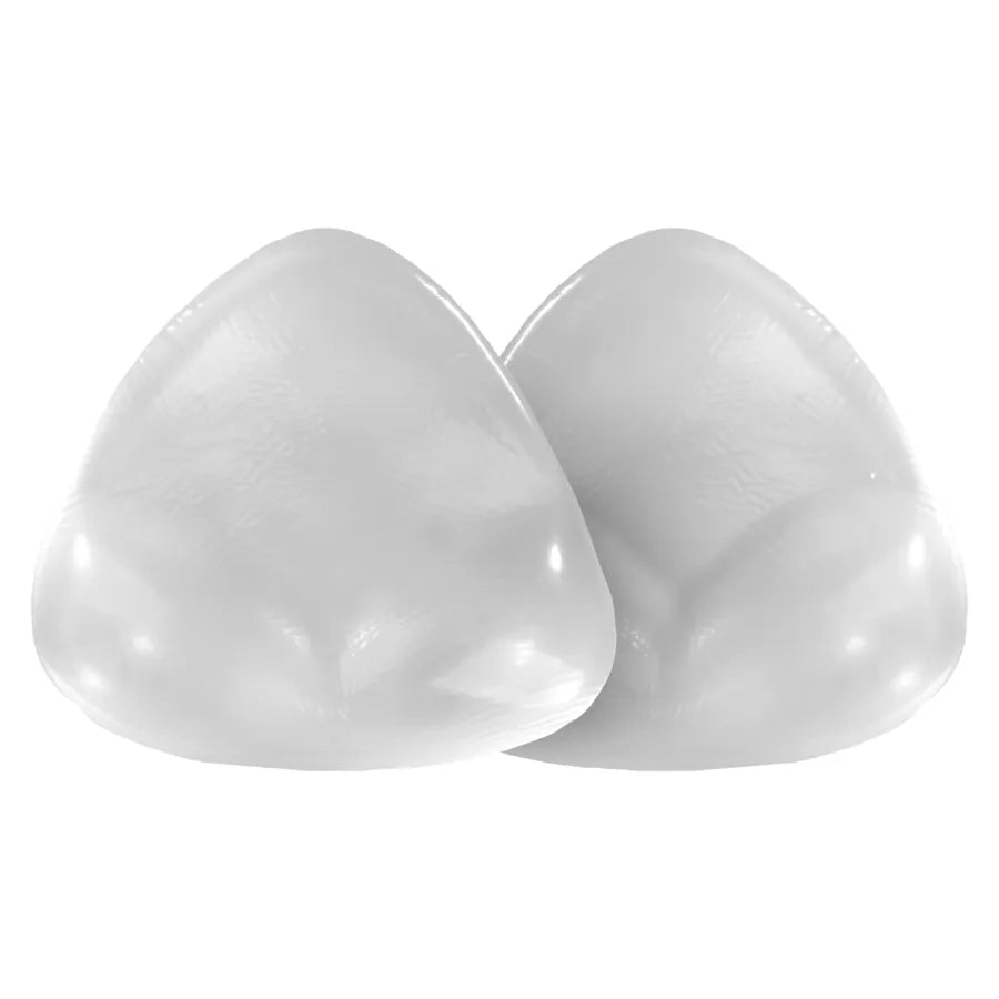Coussins push-up transparents en gel, forme triangulaire, imperméables, pour soutien-gorge bikini, effet volumisant naturel.