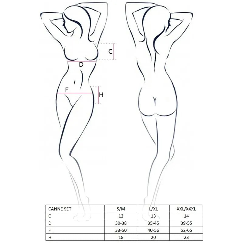 PASSION ENSEMBLE LINGERIE CANNE NOIR SEXY SOUTIEN-GORGE STRING PORTE-JARRETELLES L/XL