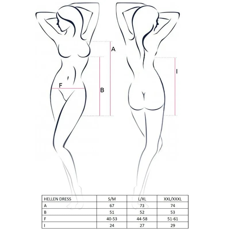 lingerie sexy noire Passion Hellen robe string dentelle transparente polyester élasthanne extensible moulante élégante sensuelle chic féminine taille S M