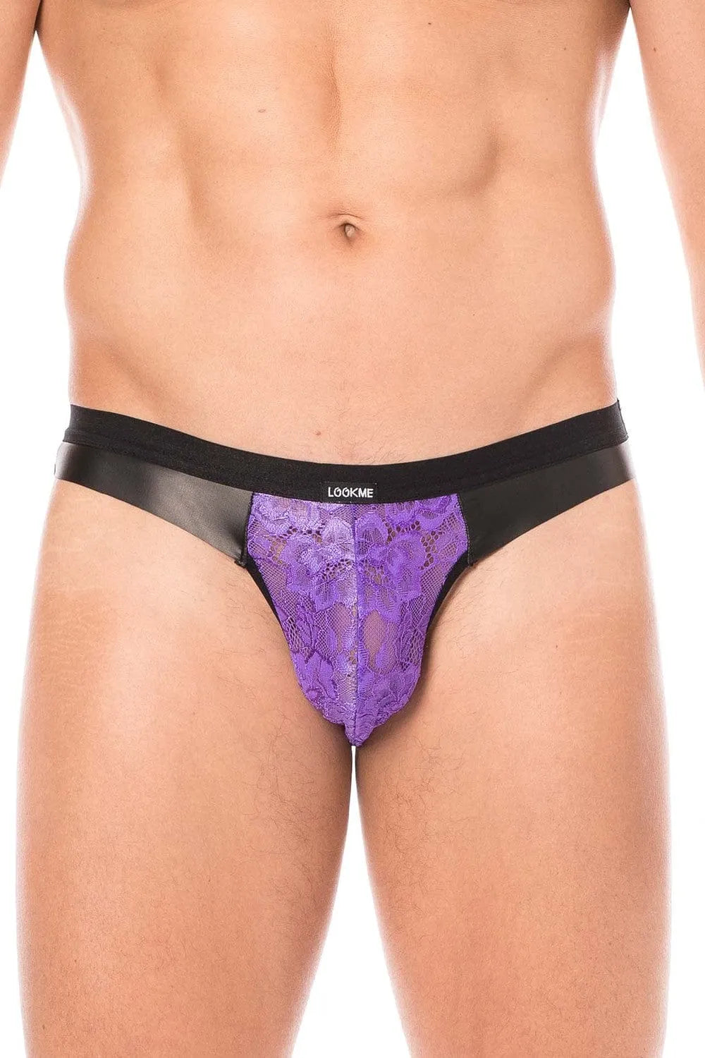Jock Dentelle Violet Florale Pour Hommes