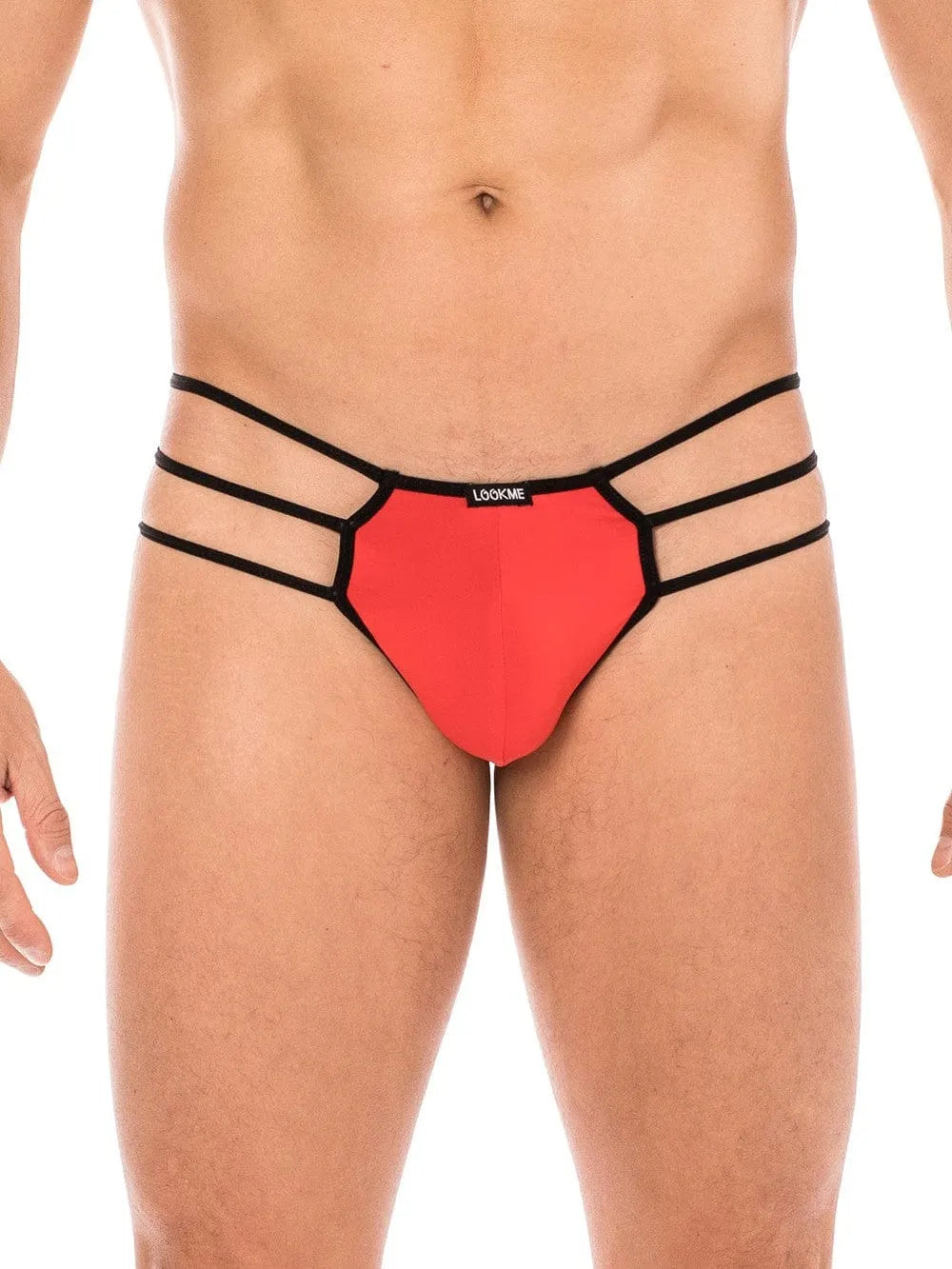 Jock Strap Rouge 3 Cordes Lookme