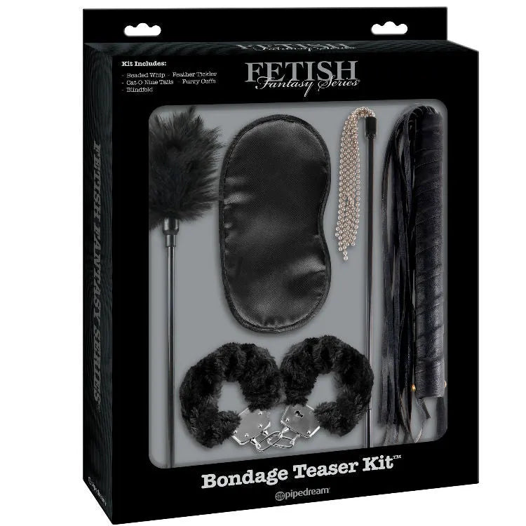 ensemble bondage débutant satin luxueux doux sécurisé confortable sensuel érotique accessoires fouet perlé plume menottes fourrure masque initiation fantasmes