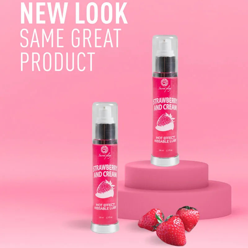 Lubrifiant Vegan Fraises À La Crème 2 En 1