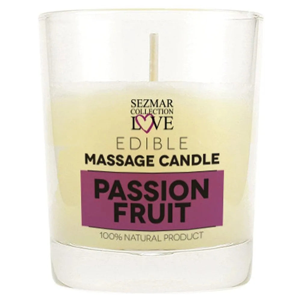 bougie massage fruit passion exotique enivrante sensuelle huile sésame beurre cacao karité cire abeille nourrissante peau douceur relaxation intime sensualité