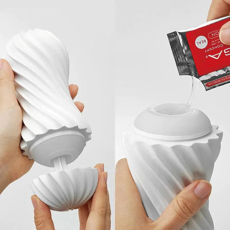 Masturbateur Spirale Élastomère Réutilisable Tenga