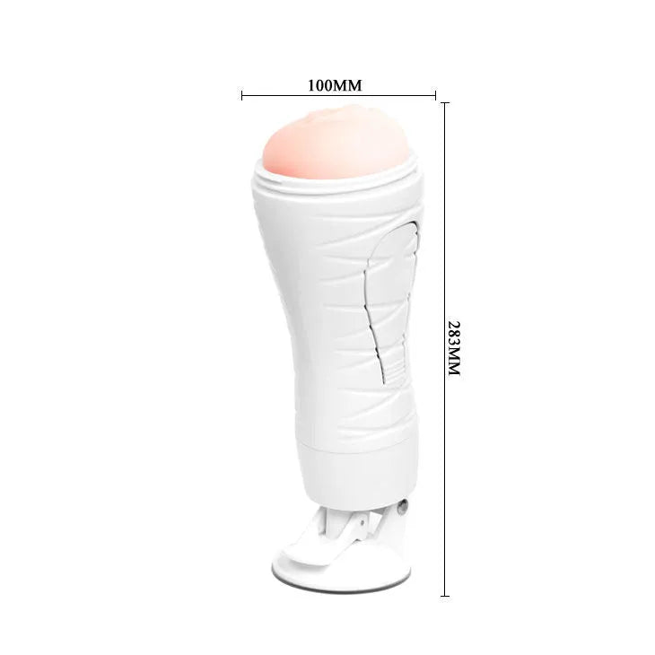 Masturbateur Vibrant Mains Libres Flora White
