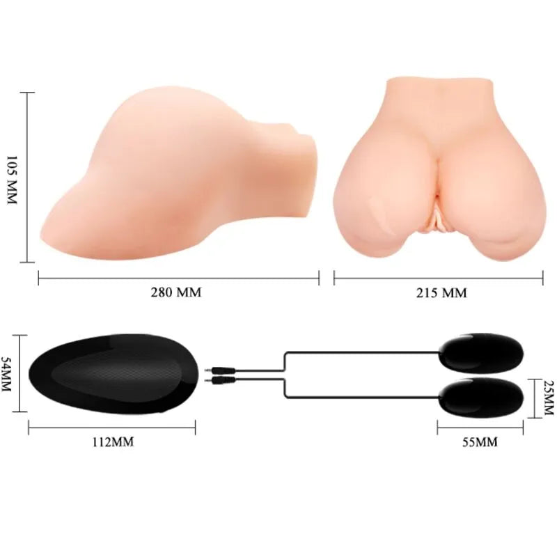 Masturbateur Vibrant Réaliste Avec Télécommande