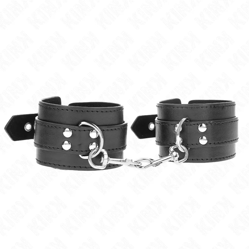 Menottes Bdsm En Cuir Haute Qualité