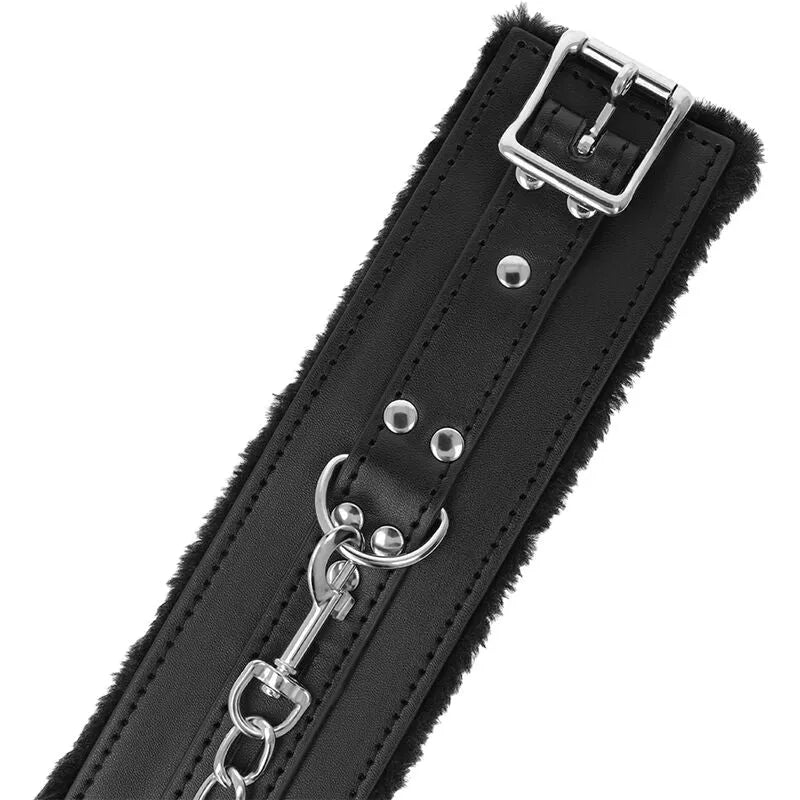 Menottes En Cuir Synthétique Pour Bdsm