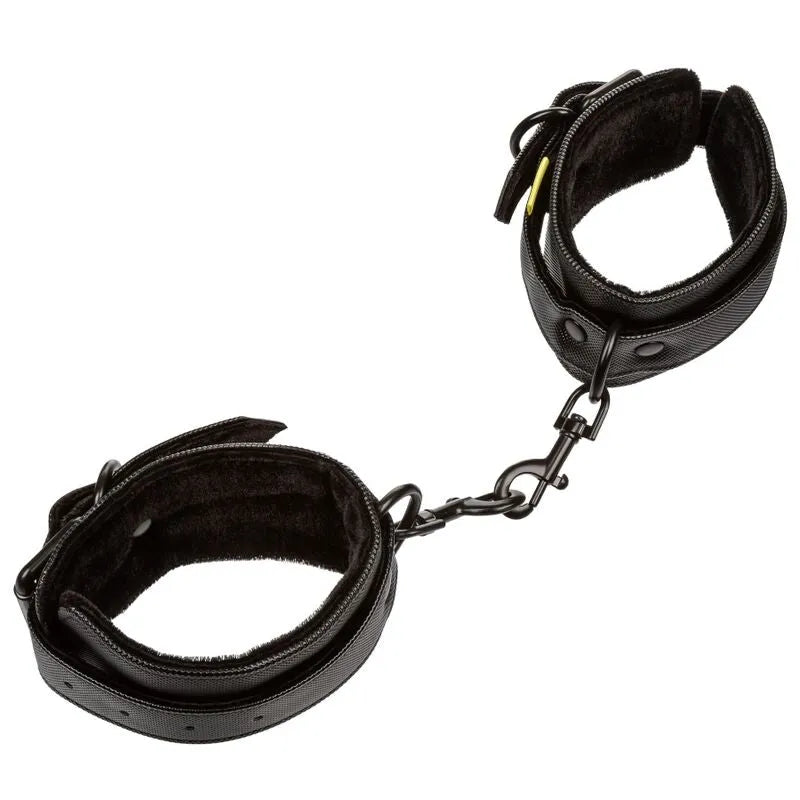 Menottes En Cuir Végétalien Ajustables Avec Fermoirs Pivotants