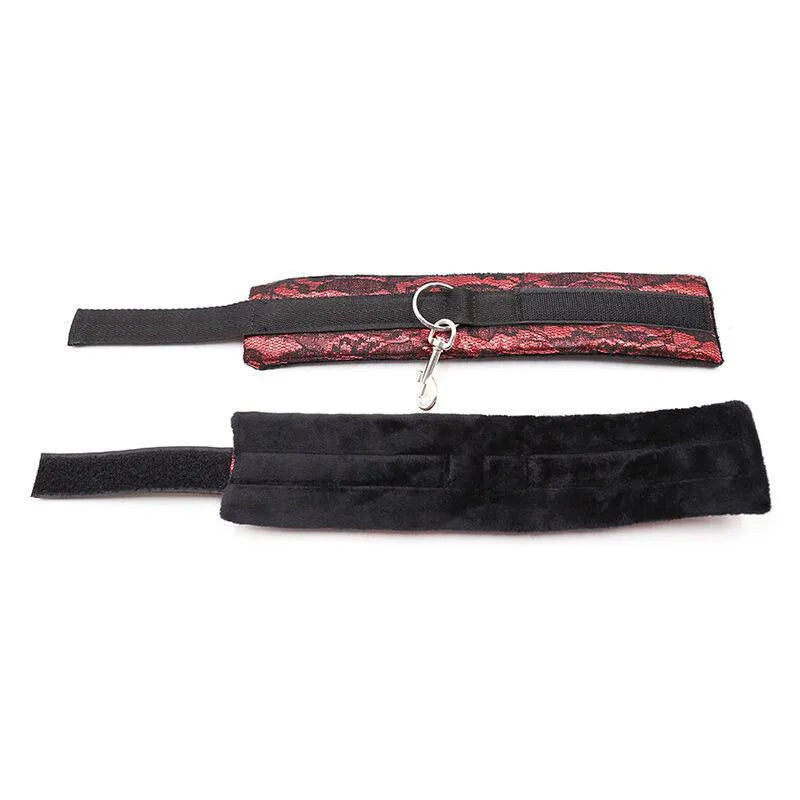 Menottes Velours Rouge Ajustables Pour Débutants
