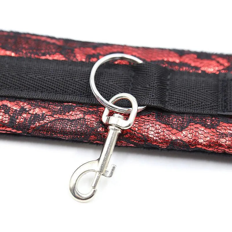 Menottes Velours Rouge Ajustables Pour Débutants