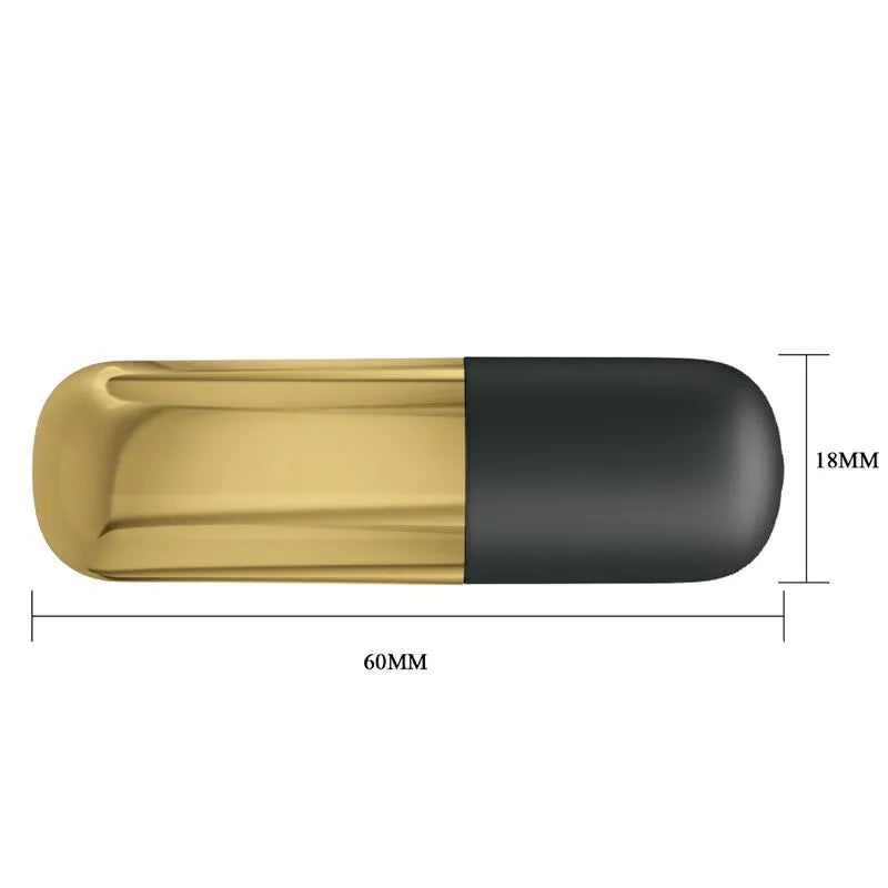 Mini Œuf Vibrant Massage Doré Rechargeable