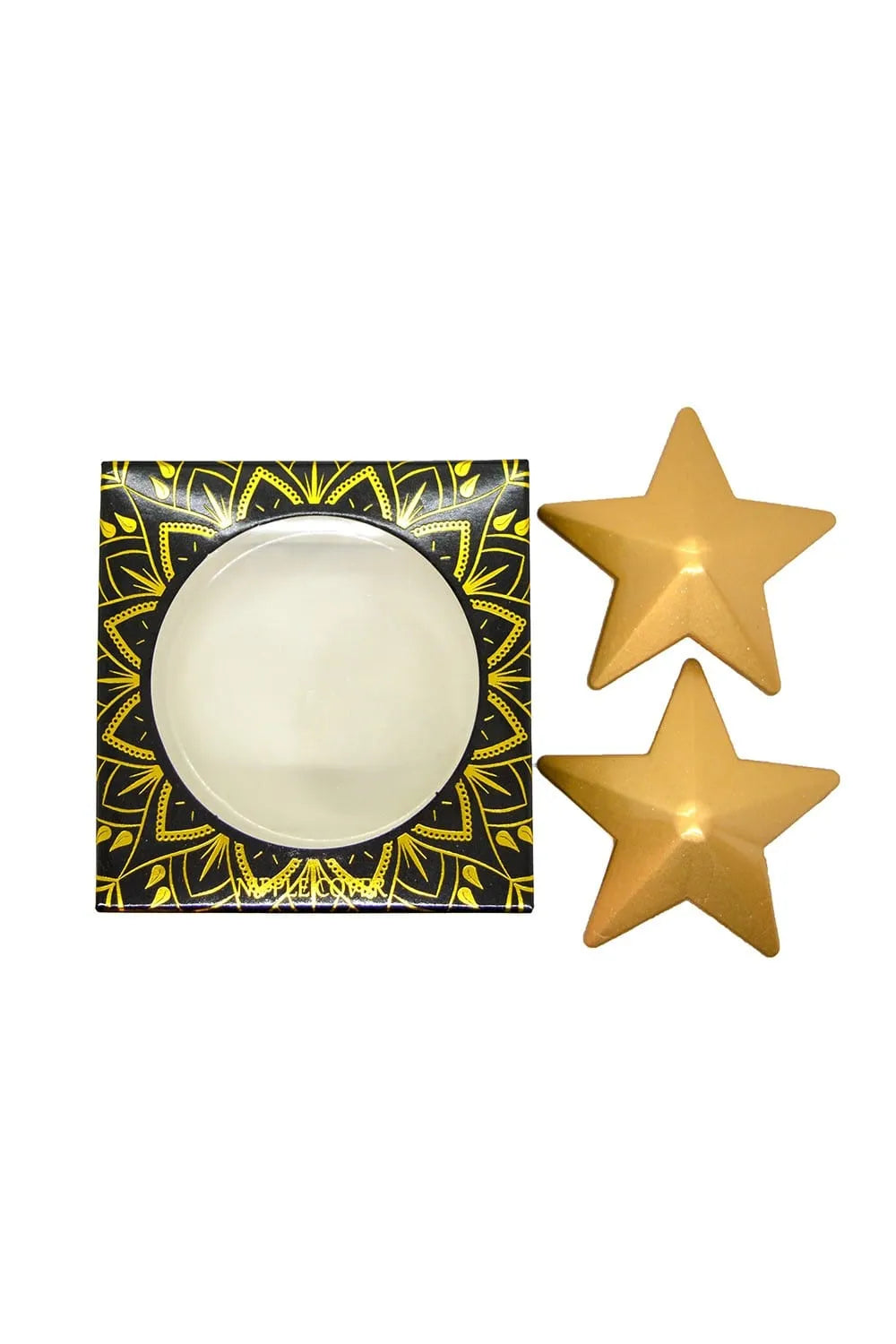 cachetetons étoile métallique doré réutilisable sixcentimetres glamour soirée événement intime métal qualité durable facile application peau propre sèche impact visuel