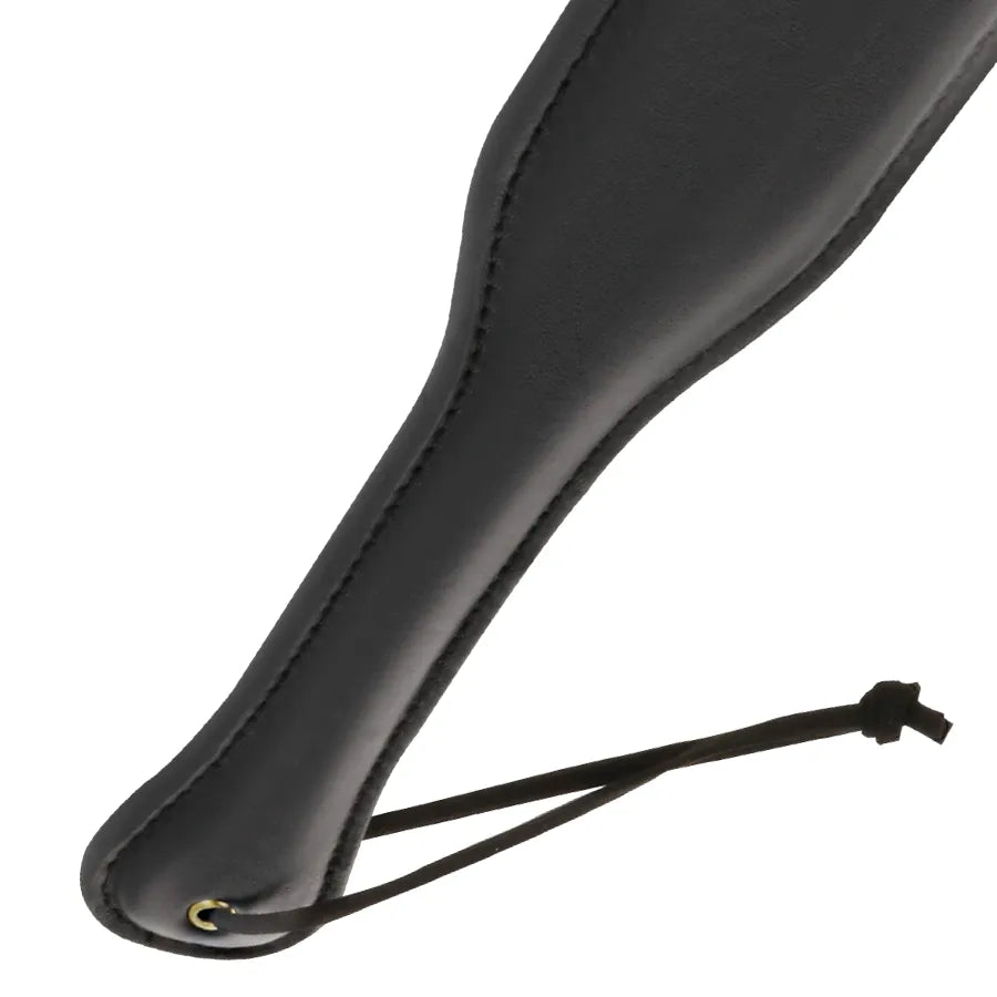Pagaie Fétiche Cuir Noir Moderne
