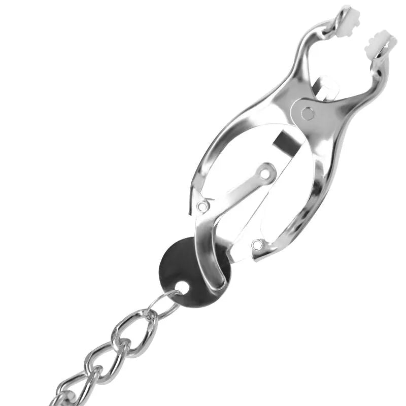 Pinces À Seins En Métal Gaufré Pour Bdsm