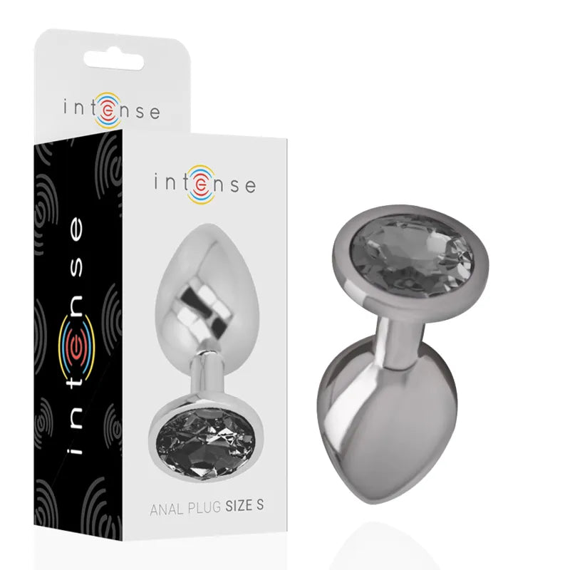 Plug Anal Bijou Diamant Métal Bleu