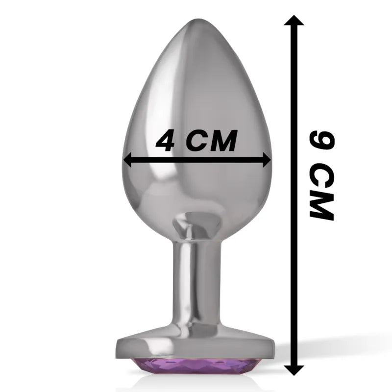 Plug Anal En Métal Avec Bijou Diamant