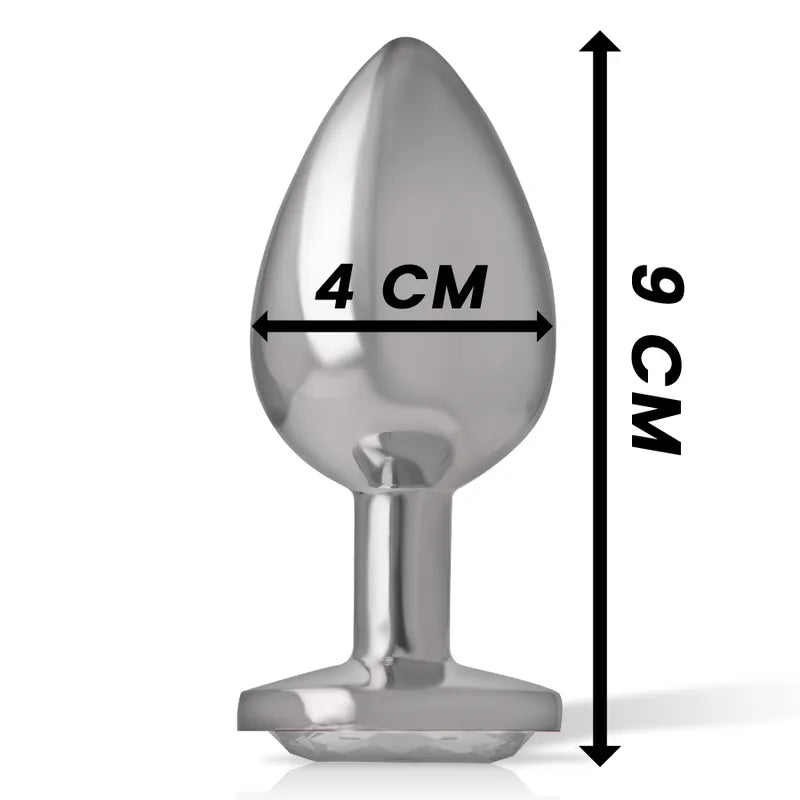 Plug Anal En Métal Avec Bijou Diamant